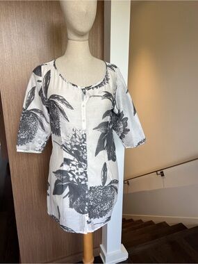 TUNIC blouse - super fine/sheer fabric